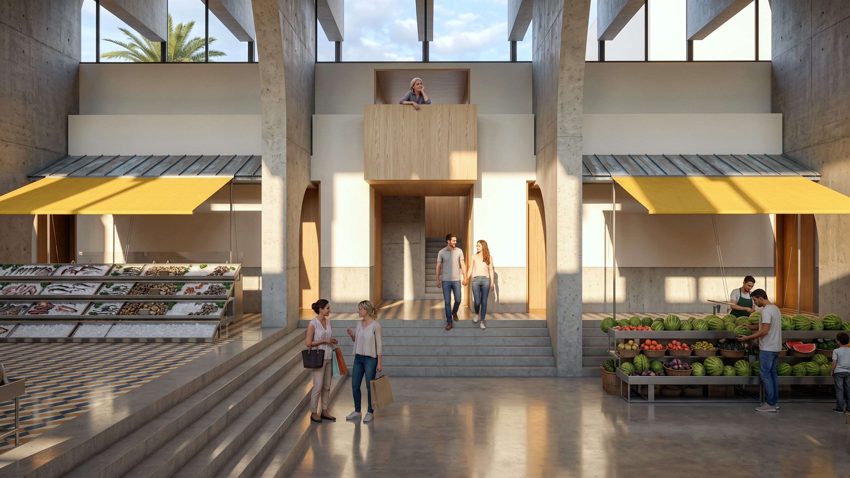 Mercado dos Olivais, Visualização