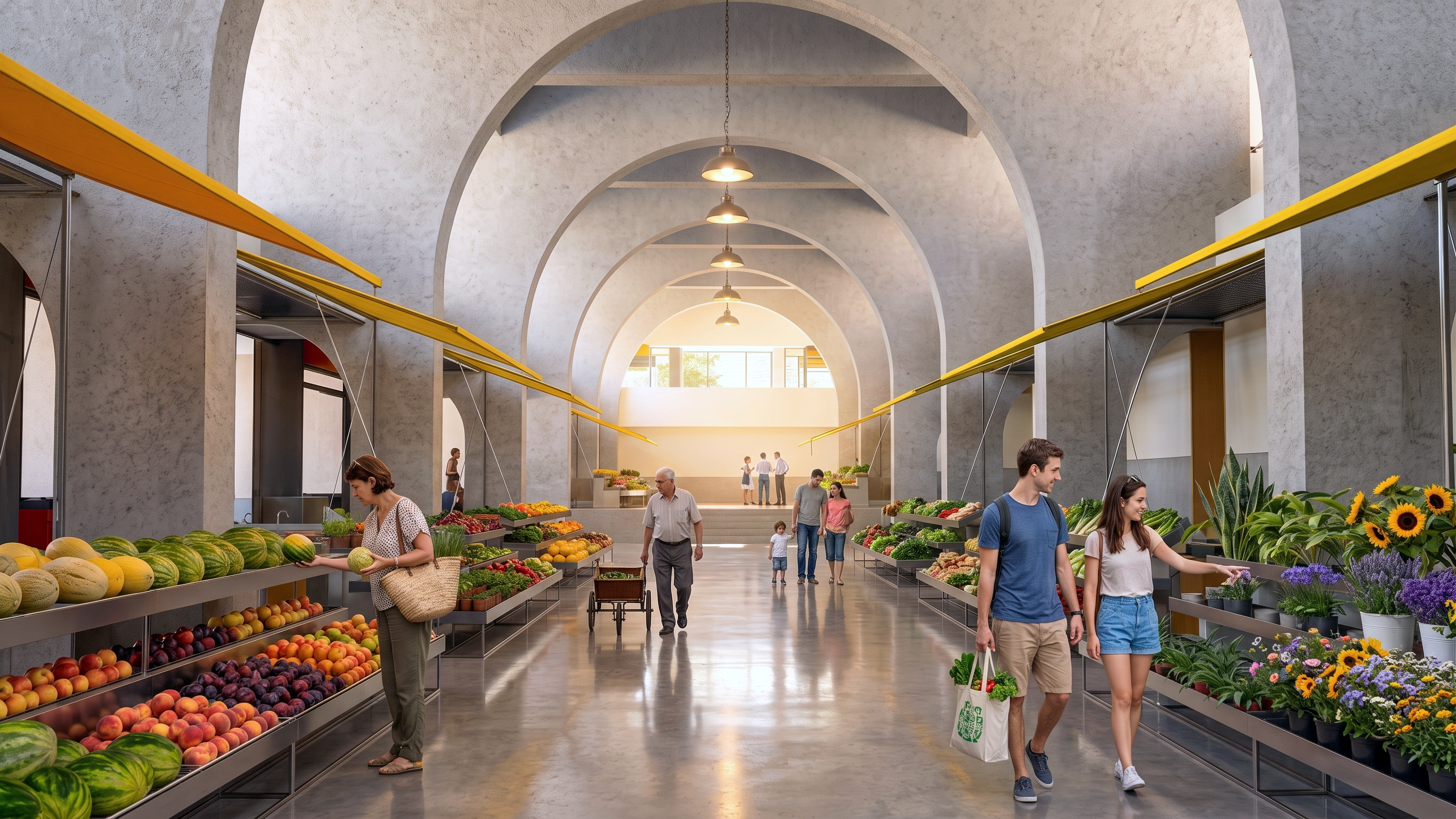 Mercado dos Olivais, Visualização