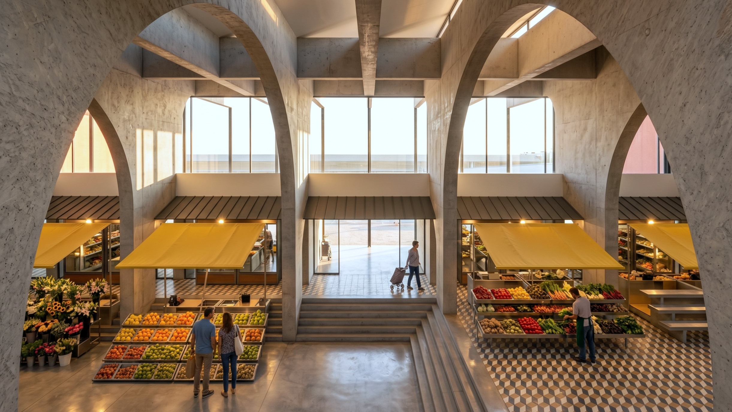Mercado dos Olivais, Visualização