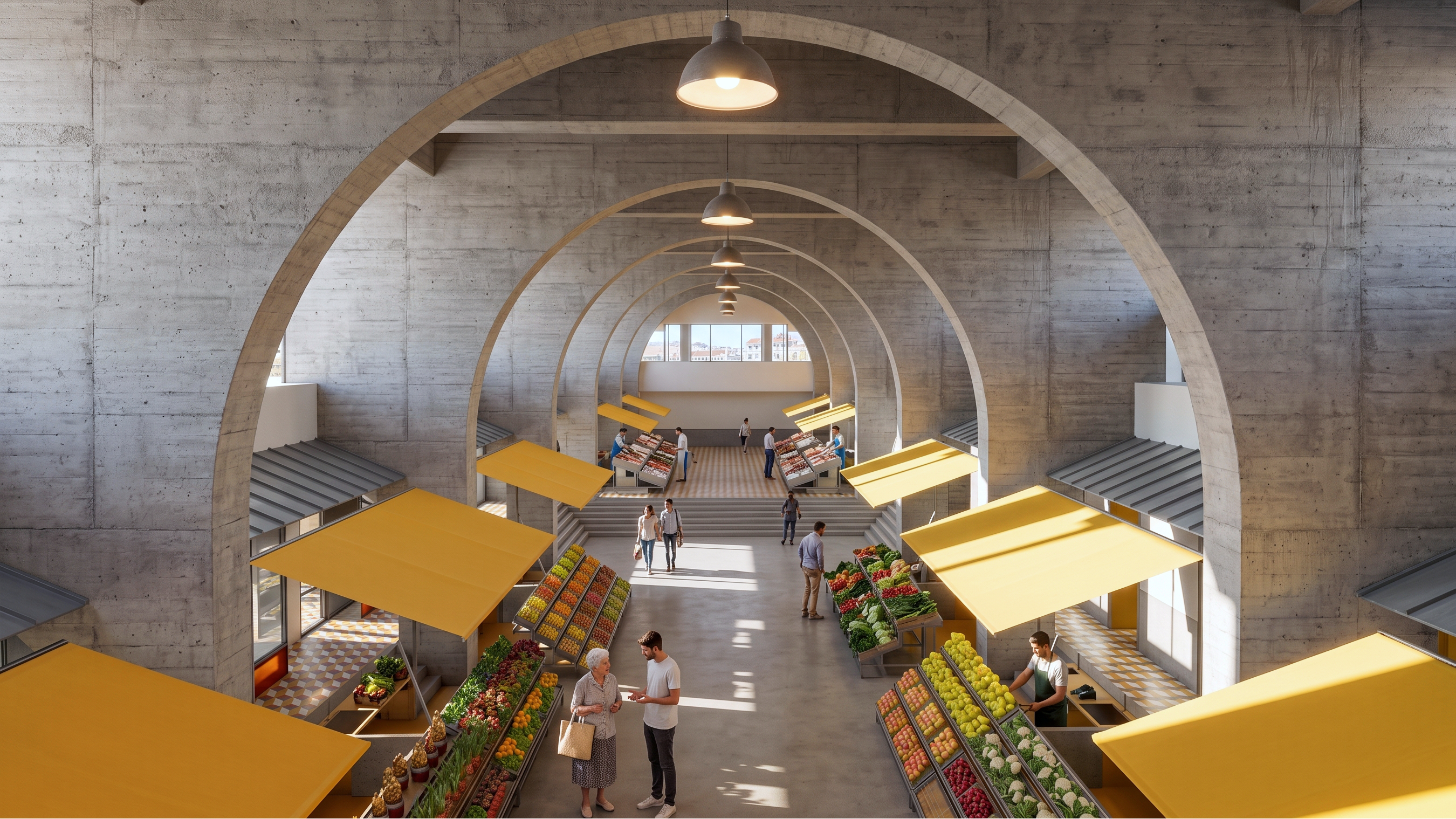Mercado dos Olivais, Visualização