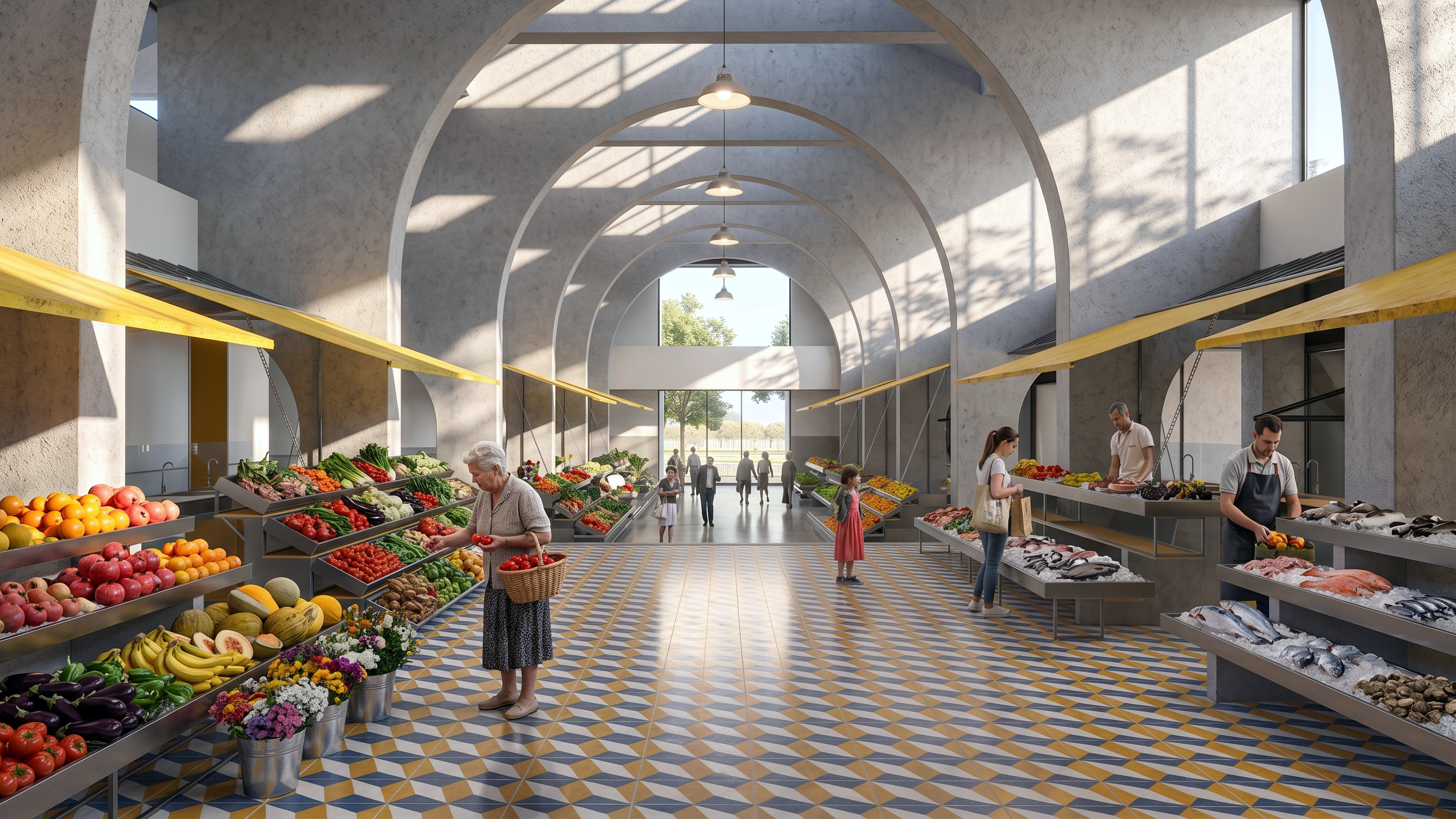 Mercado dos Olivais, Visualização