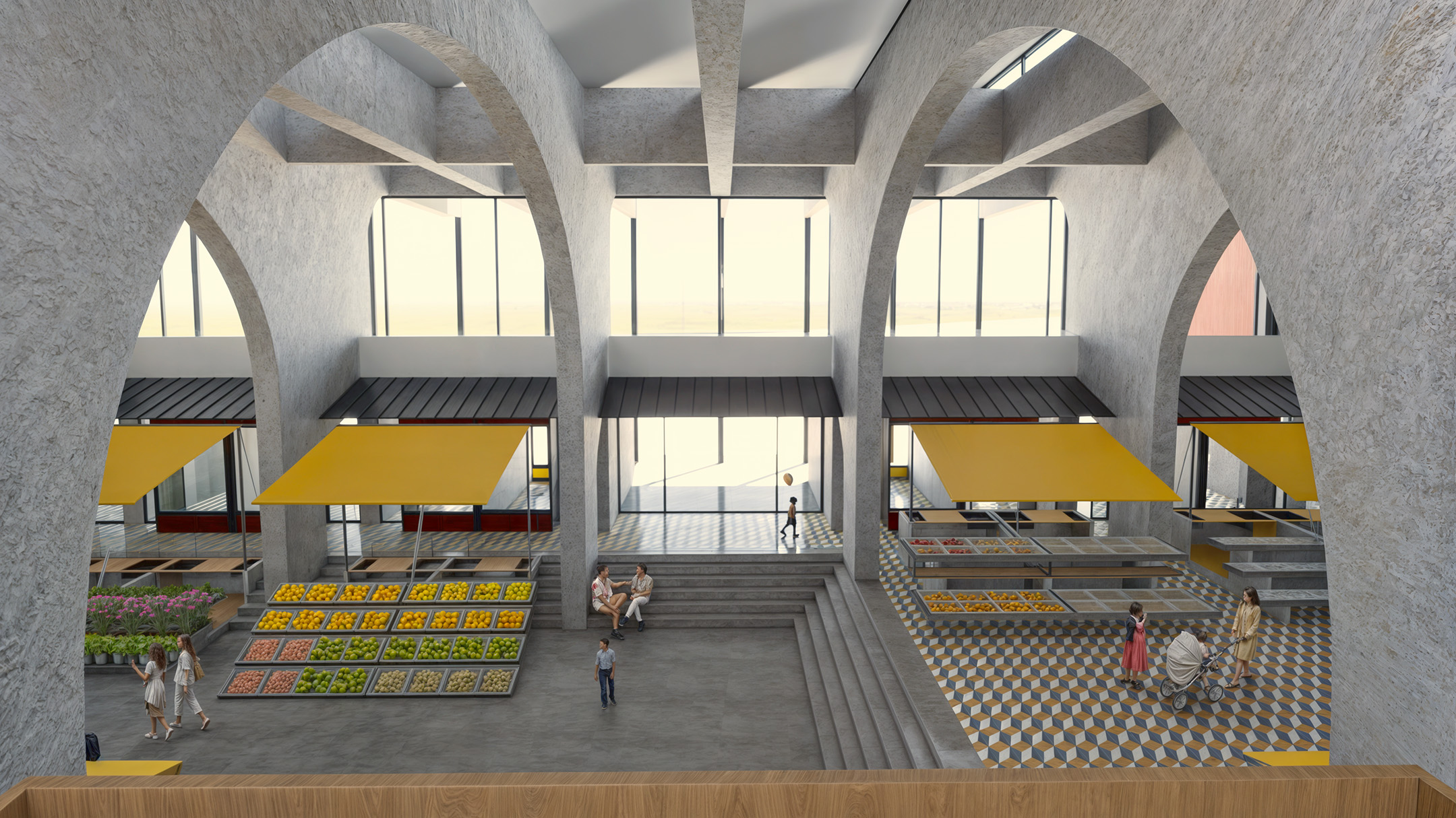 Mercado dos Olivais, Visualização