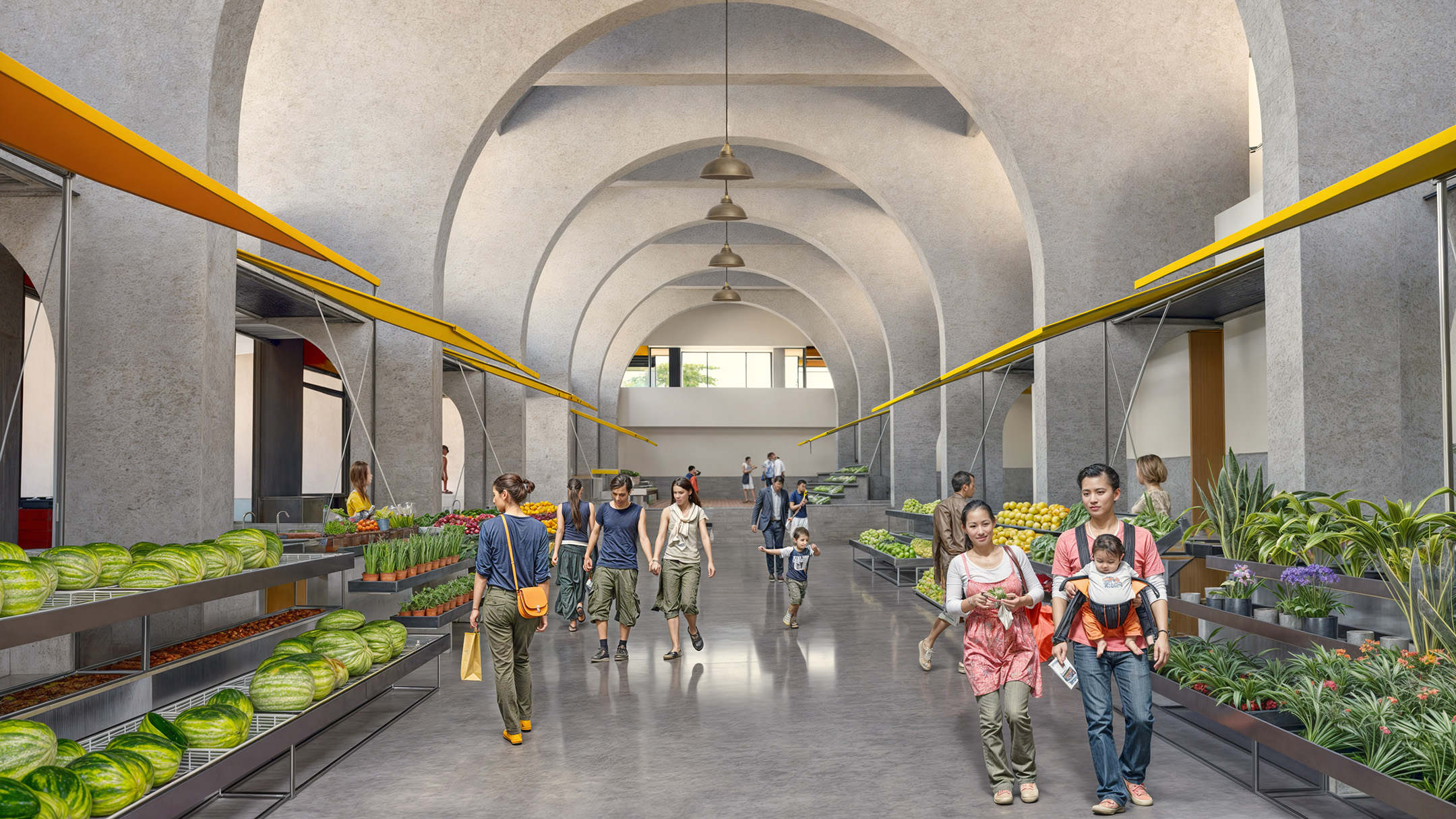 Mercado dos Olivais, Visualização