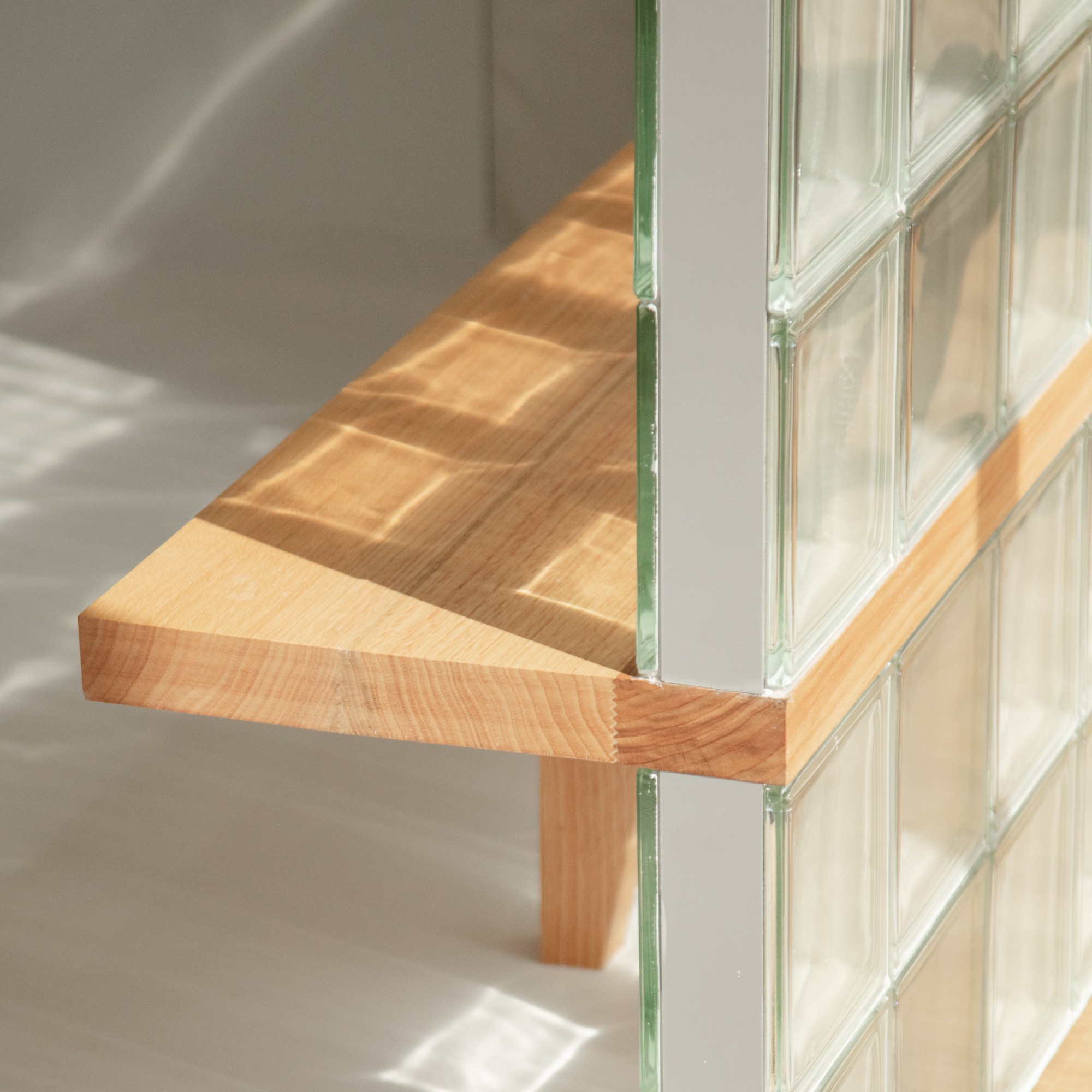 Clínica Nery do Vale, Parede de Bloco de Vidro, Detalhe